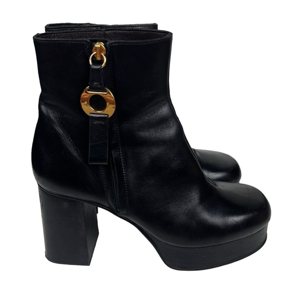 See By Chloe Jenny Leather Platform Boots - Picture 6 of 9